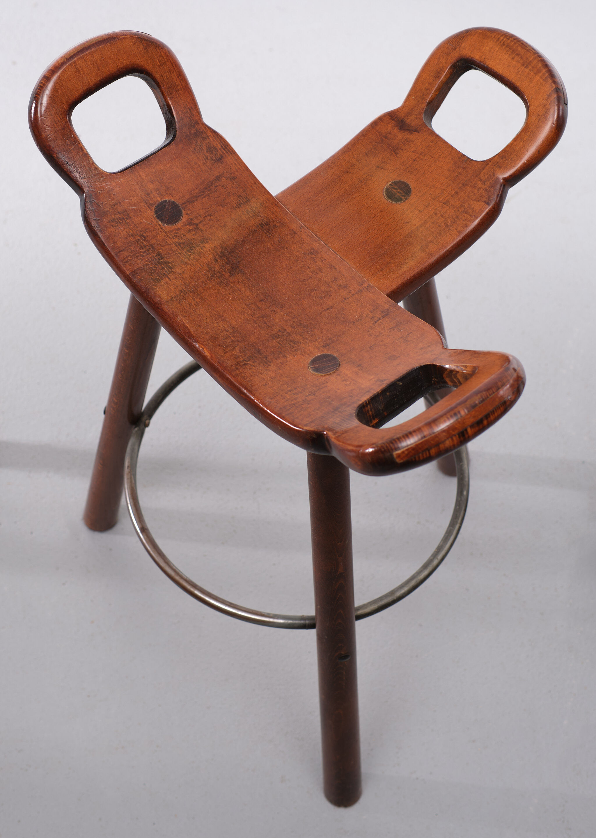 Spanish marbella sergio rodrigues bar stools 1970s