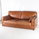 Large leather sofa Roche Bobois