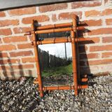 3 Anciens Miroirs en Faux Bambou
