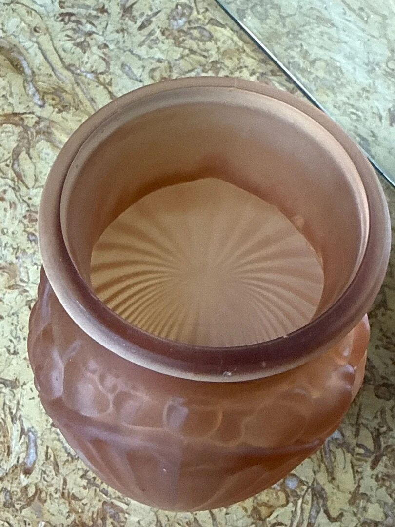 Vase – Verlys – Decoration – Frosted pink glass