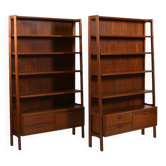Pair of Conical Bookshelves by Poul M. Volther 1960s