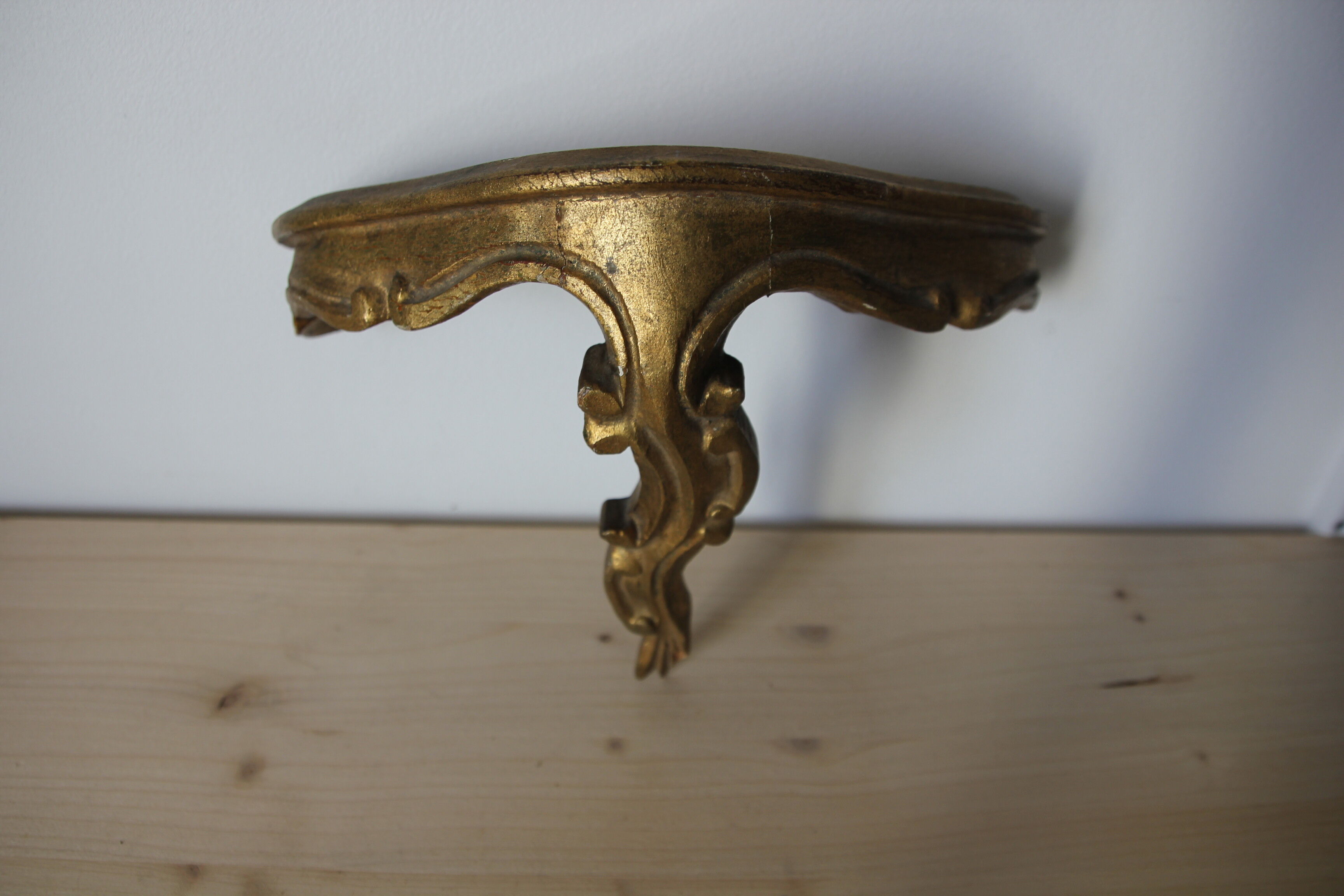 Gilded wooden console