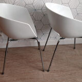 Series of 2 Sintesi chairs, Cantarutti design