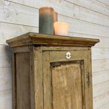 Armoire parisienne en bois patiné 1 porte