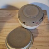 Handcrafted enamelled vintage stoneware box