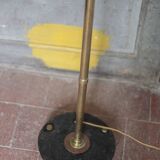 1930s brass floor lamp, reading lamp.