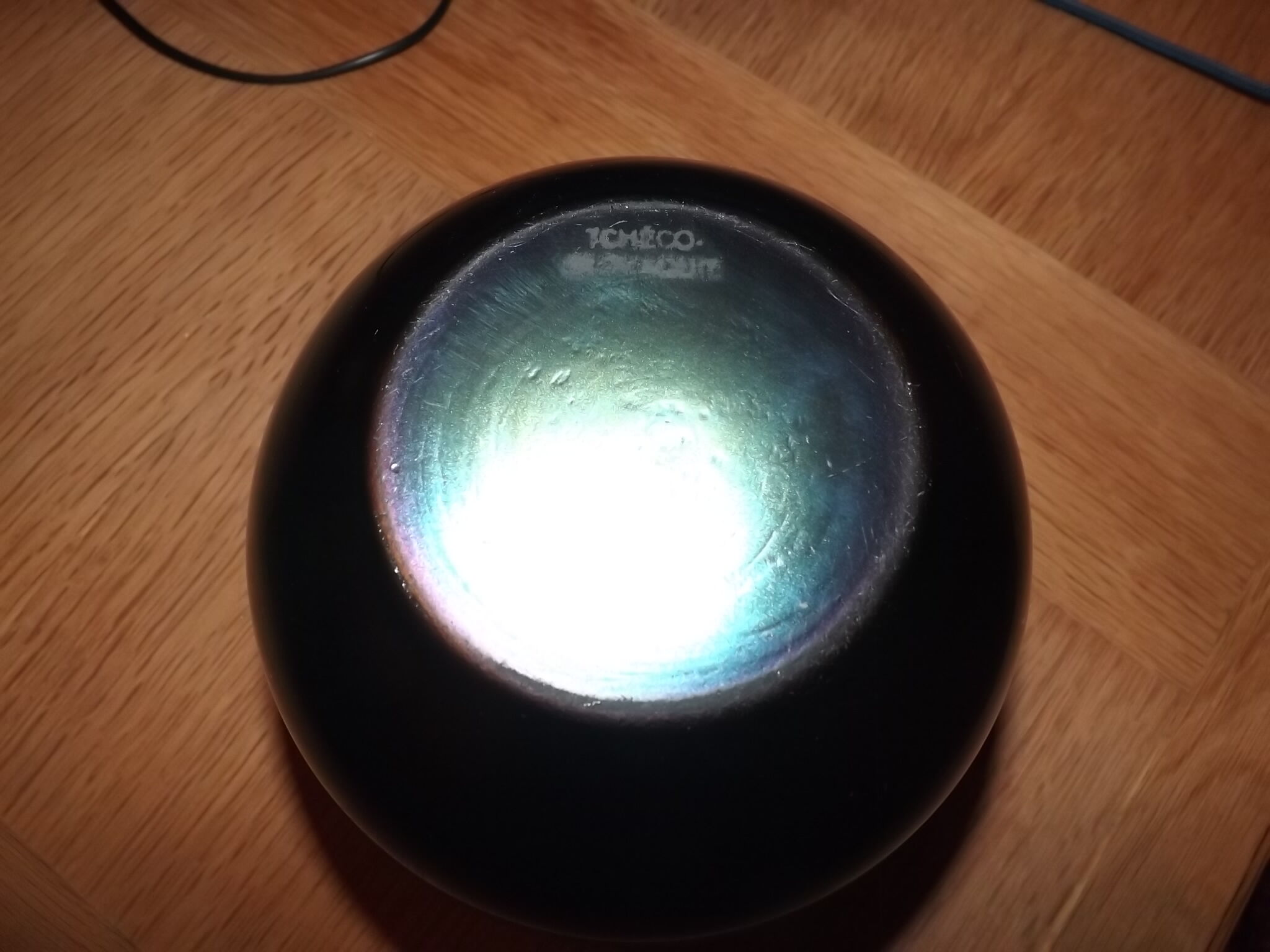 Vase ball iridescent czechoslovakia 1930 1940 art deco