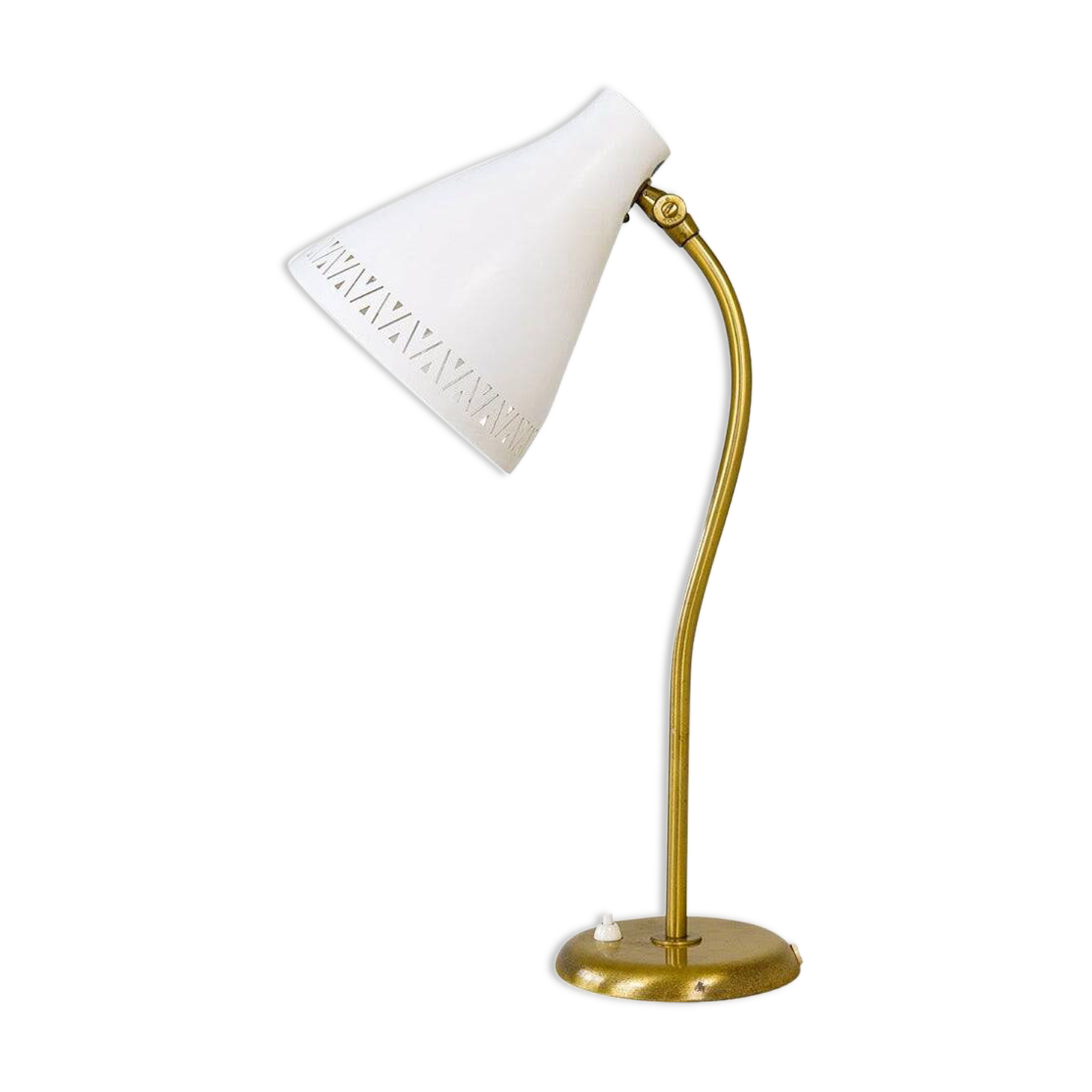 Rare adjustable mid-century table lamp by Böhlmarks, 1940s, Sweden.