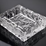 Ice ashtray by Antonio Imperatore, murano glass, Italy, 1970