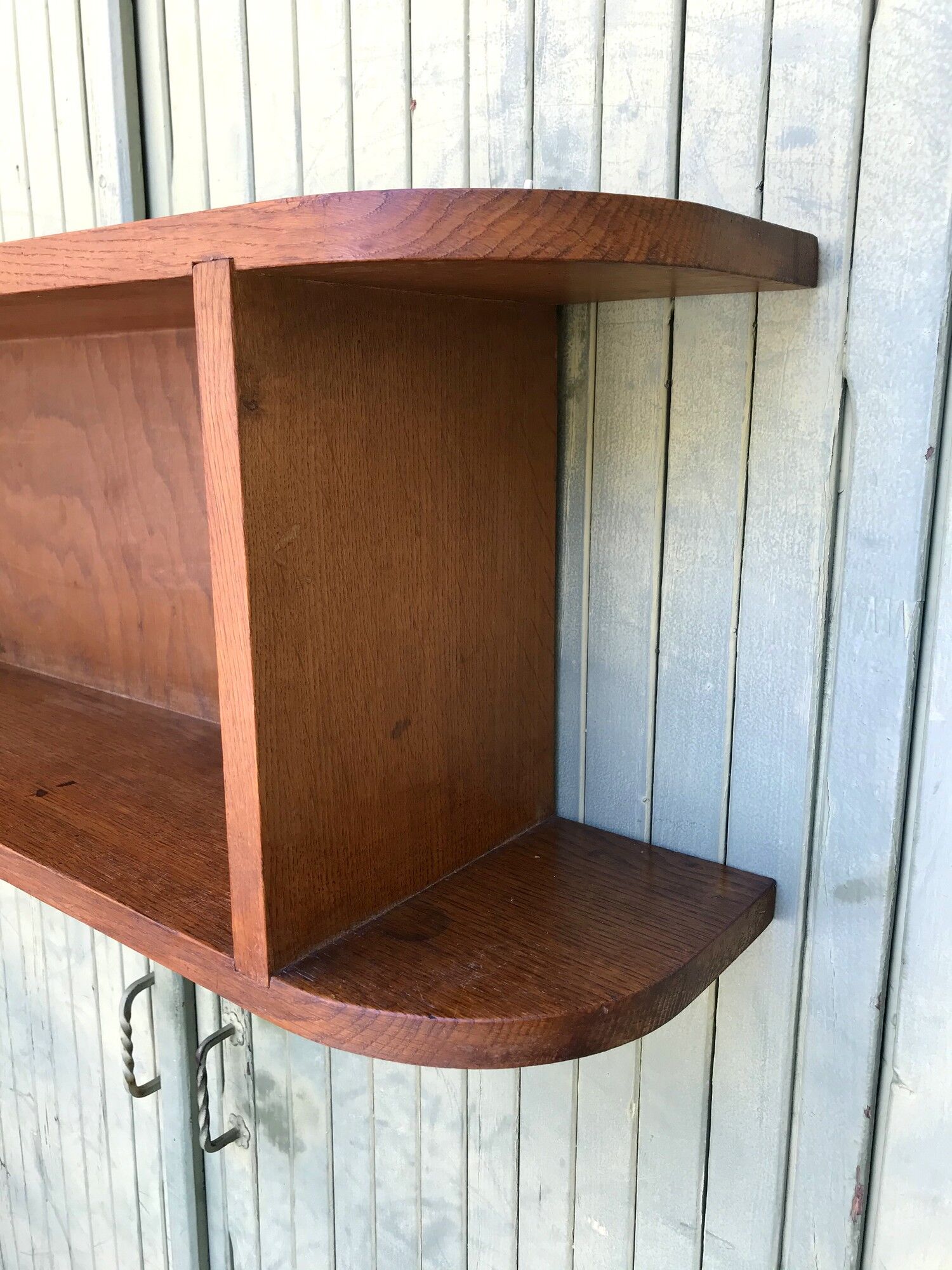 Vintage oak wall shelf
