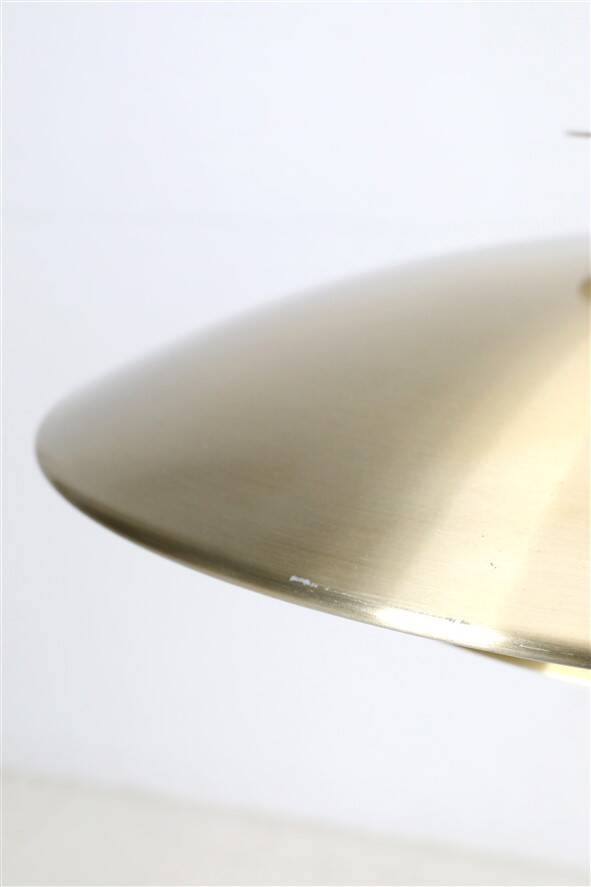 Belid pendant lamp / Danish modern design / brass / aluminum / 1980s