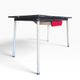 Vintage side table/desk in red formica.