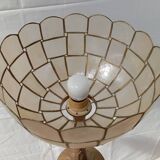 Gold metal and mother-of-pearl lamp from the 70s