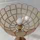 Gold metal and mother-of-pearl lamp from the 70s