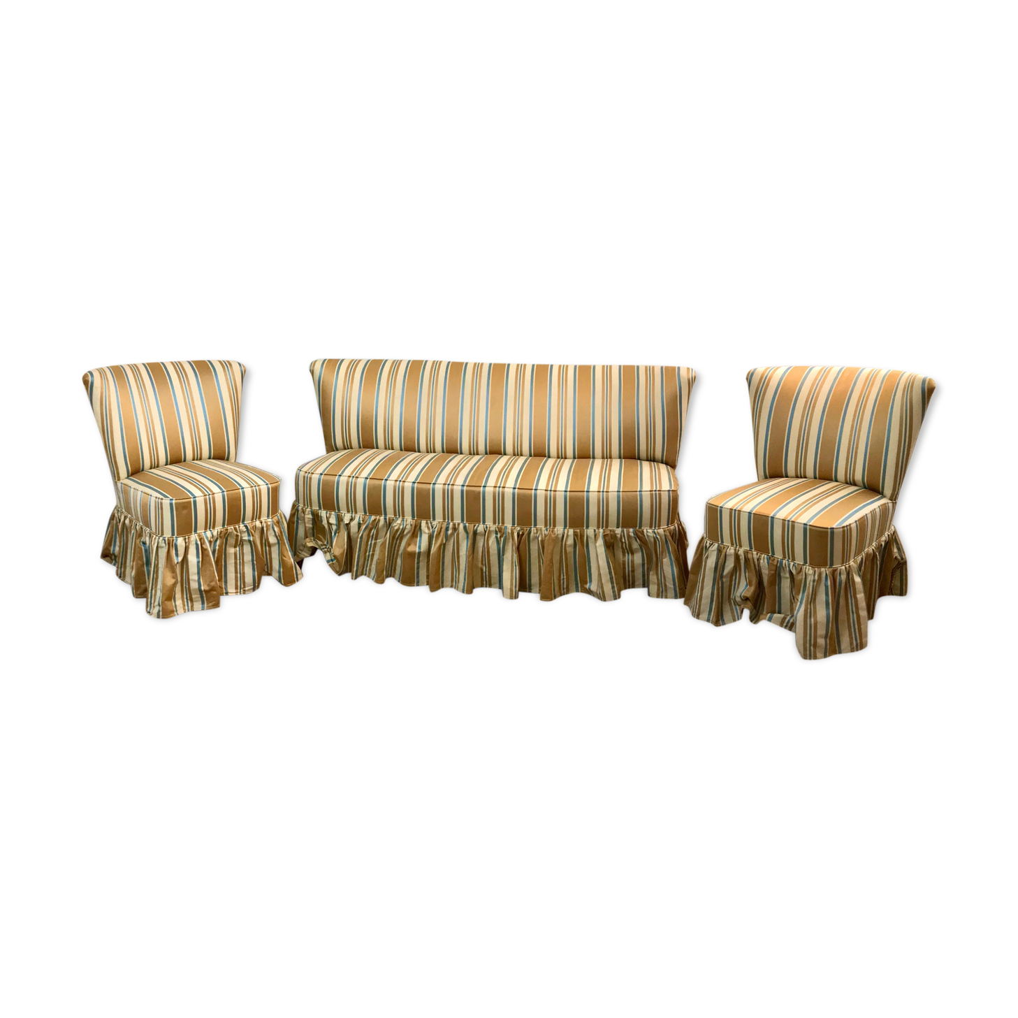 Set sofa and armchairs toad