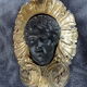 Applique buste cherubin arabesque en bronze doré xix siècle
