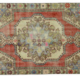 Anatolian handmade vintage rug 212 cm x 125 cm