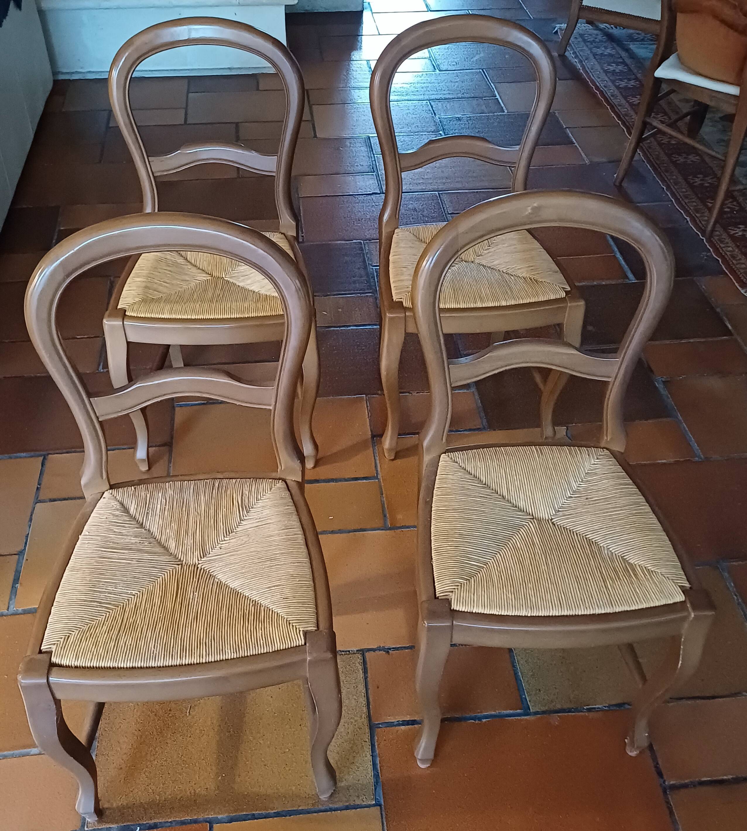 Set of 4 Louis Philippe style chairs