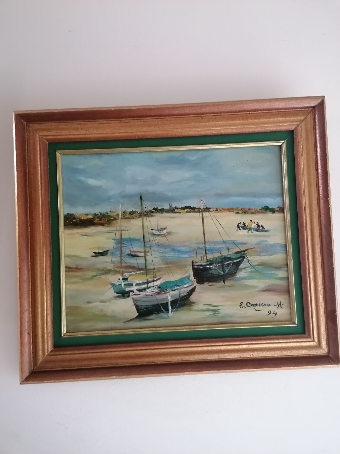 Oil painting Low tide