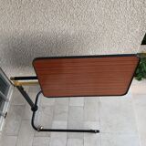 Adjustable rolling table in formica – Italian design by Damato – 1970s