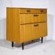 Cabinet à chaussures de style mid-century en bois d'orme, années 1960