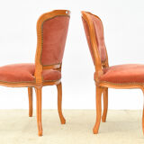 Paire de chaises de style Louis XV