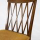 Set of six chairs in walnut 40s