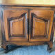 Old low cabinet with 2 wooden doors