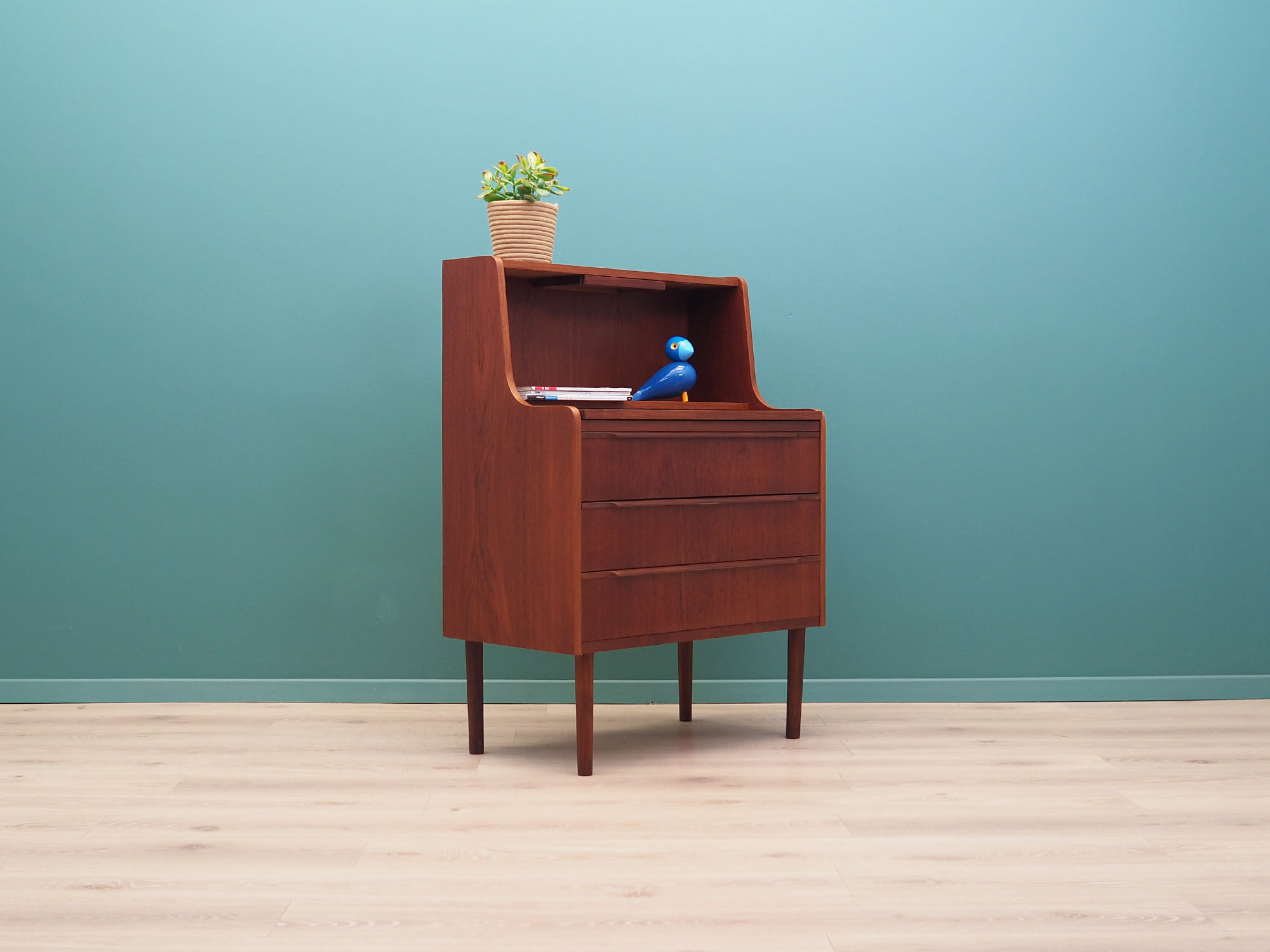 Teak Secretary, Danish design, 1970s, production: Denmark