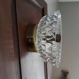 Vintage wall sconce moulded glass