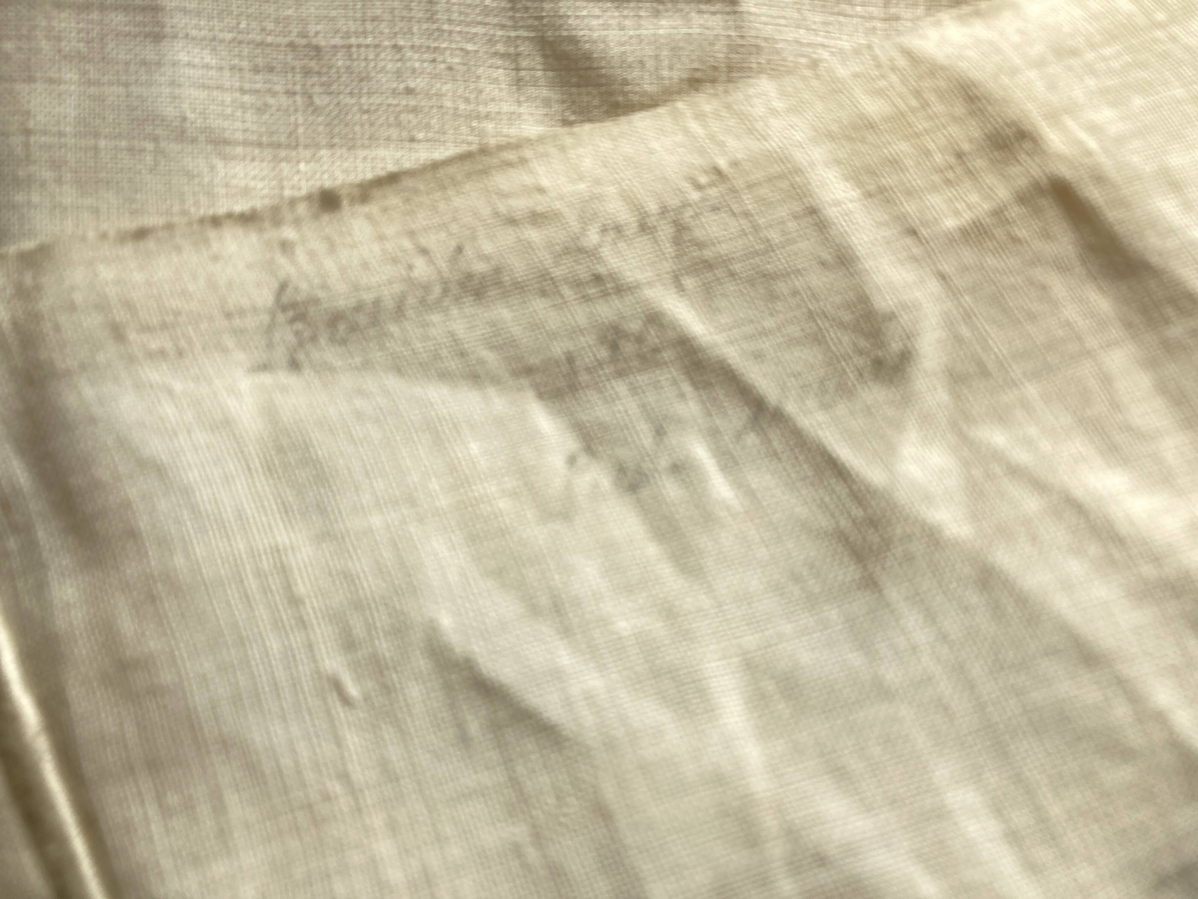 Drap de réserve 1960 en toile de lin brut 210x330