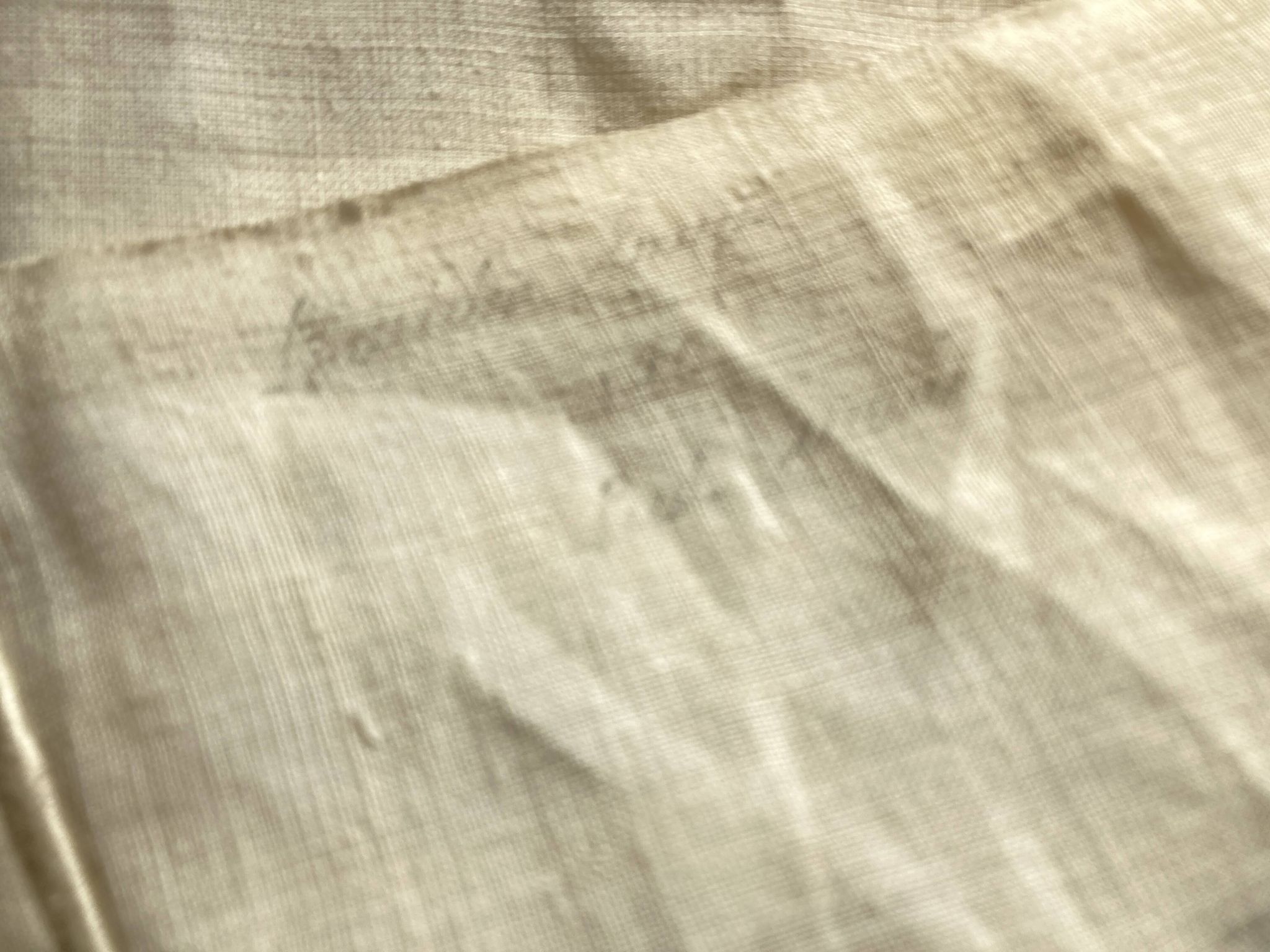 Drap de réserve 1960 en toile de lin brut 210x330