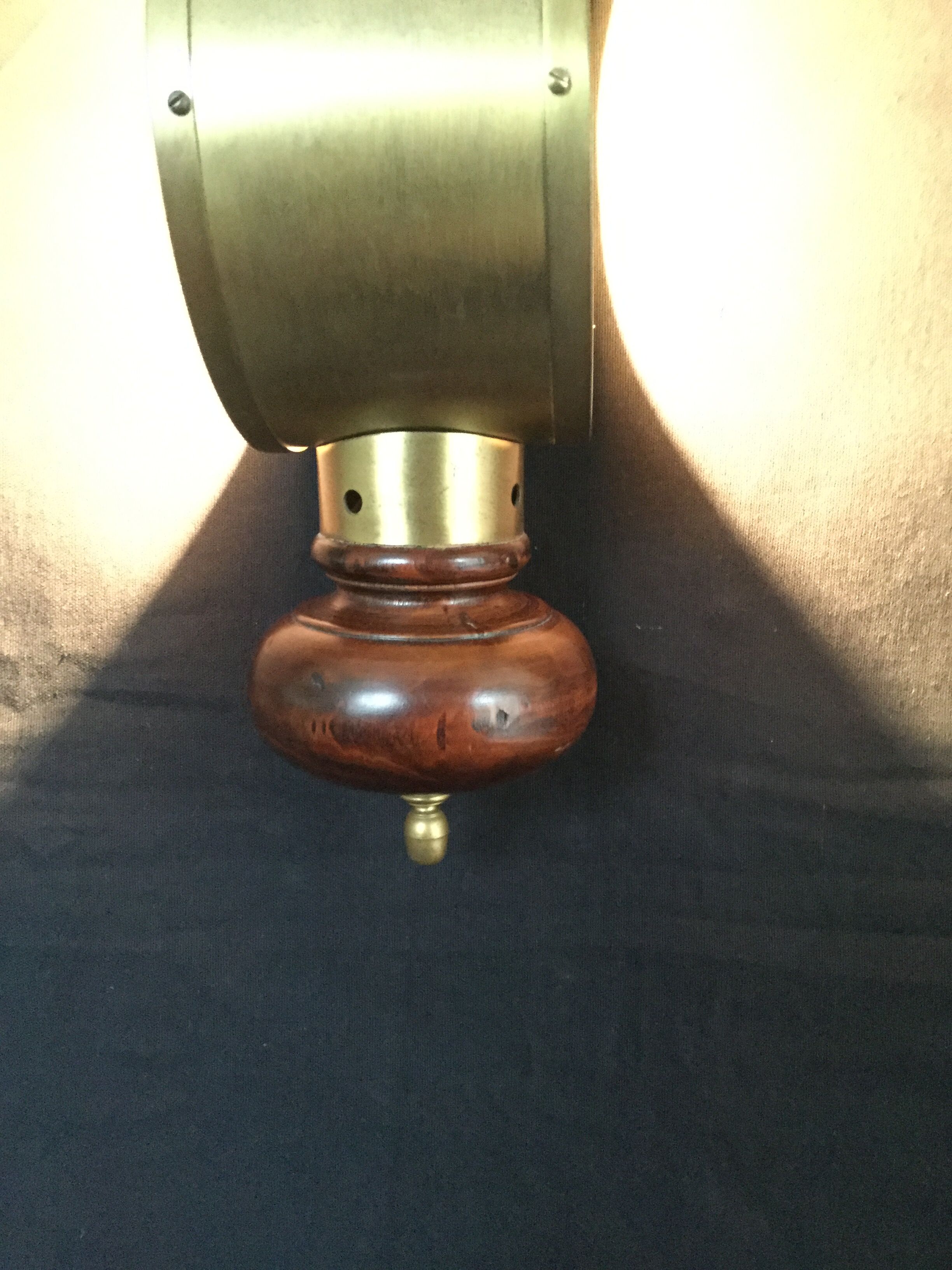 Lanterne bois et laiton