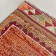 Tapis Couloir Turc Corail, Tapis Anatolien à Médaillons, 96x338 Cm