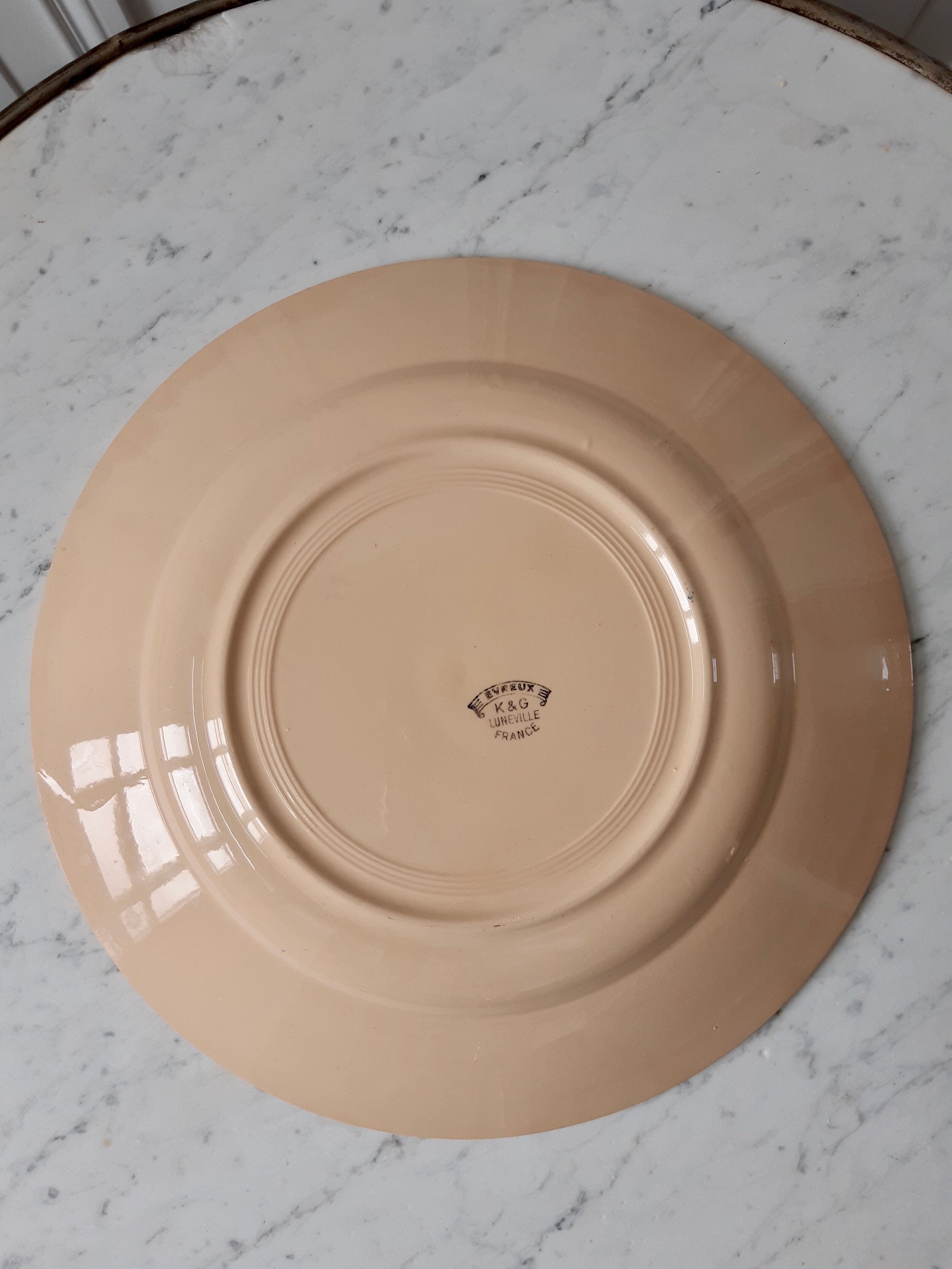 Lunéville model Evreux 1940s dish