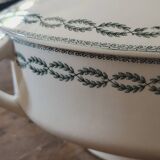 Sarreguemines iron earth tureen