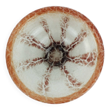 WMF art deco ikora glass BOWL karl wiedmann 1930s orange and dark red