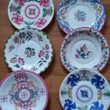 6 dessert plates English porcelain