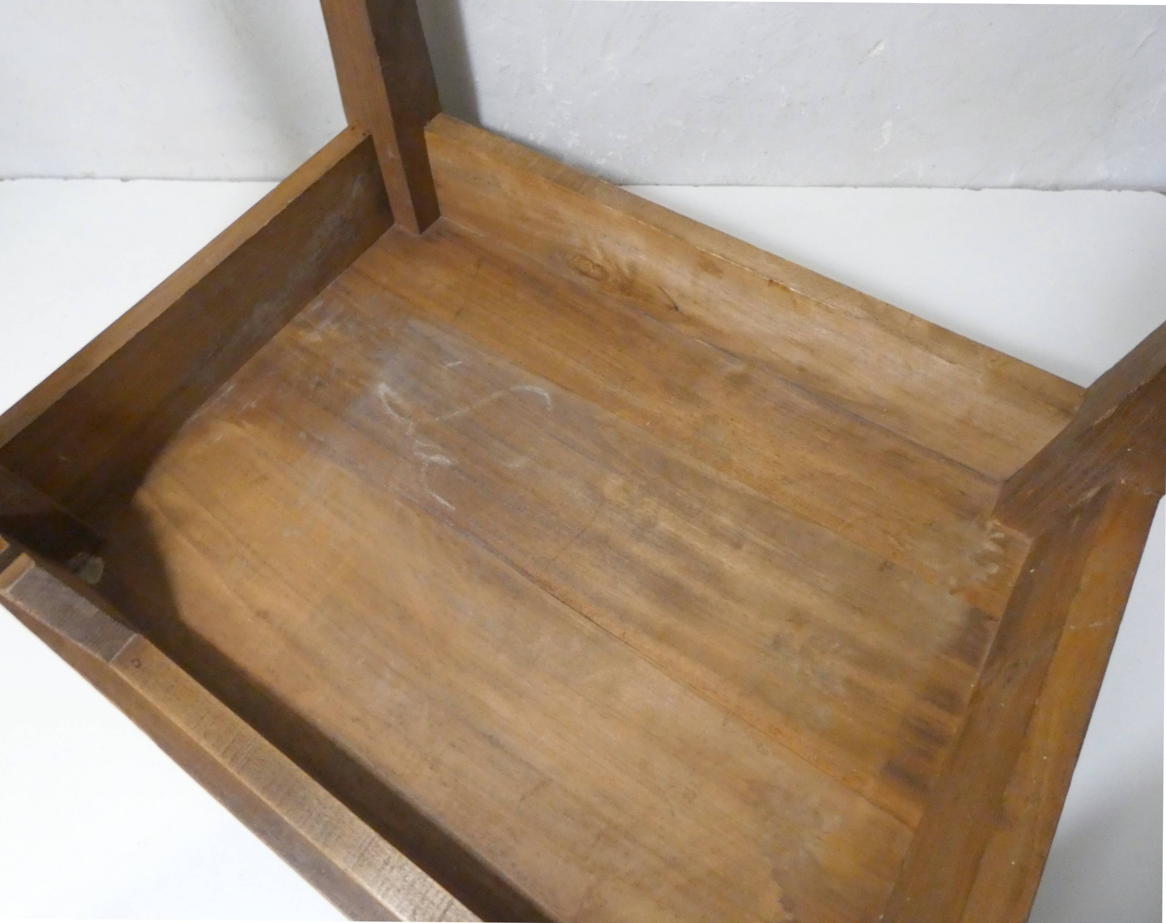 vintage wooden writing desk side table