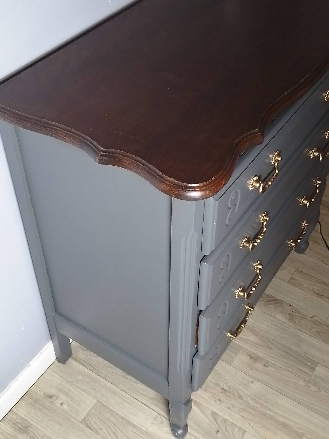 Restored wooden chest