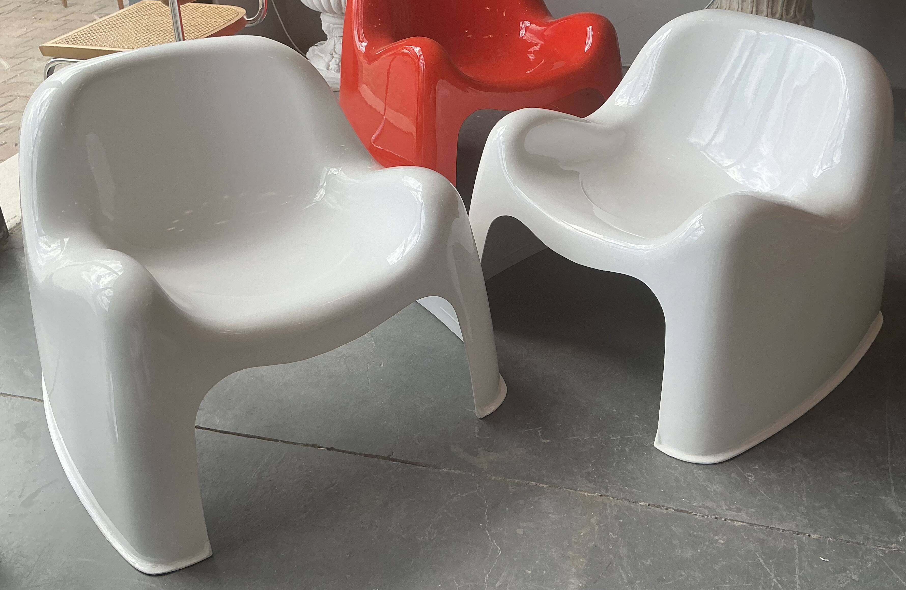 Pair of Toga armchairs by Sergio Mazza for Artemide 1968