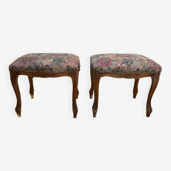 Pair of wooden stools