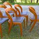 Chaises Baumann en skaï