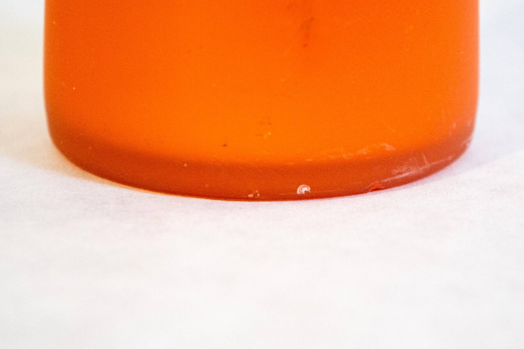 Orange Murano glass vase by Carlo Moretti, Italy, 1960s