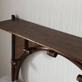 Vintage bamboo wall coat rack