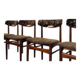 Série de 4 chaises Johannes Andersen pour Samcom vintage