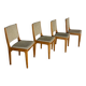 Set of 4 vintage teak chairs, Johannes Andersen, 1960