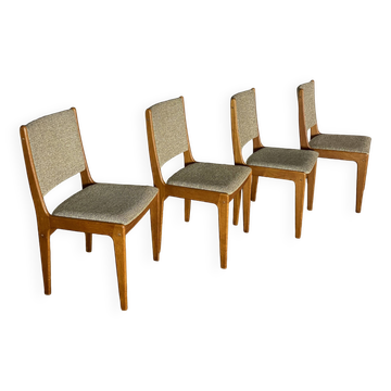Set of 4 vintage teak chairs, Johannes Andersen, 1960