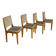 Set of 4 vintage teak chairs, Johannes Andersen, 1960