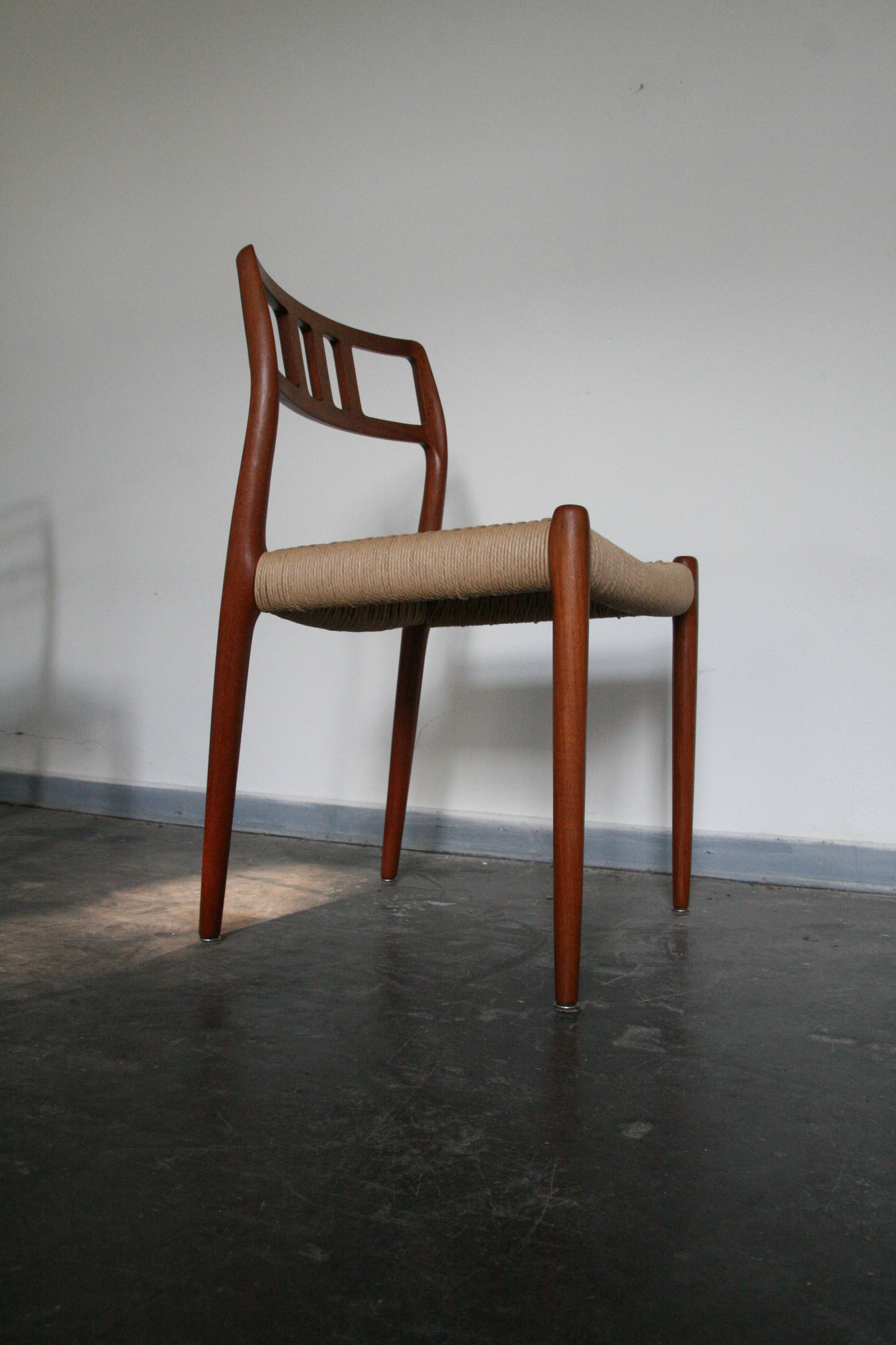 Niels Moller model 79 teak dinning room chairs